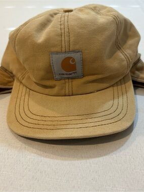 Vintage Carhartt USA Duck Canvas Trapper Hat L
